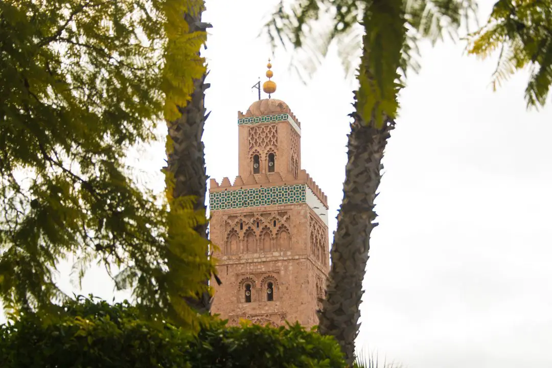 minaret de mosquée a marrakech
