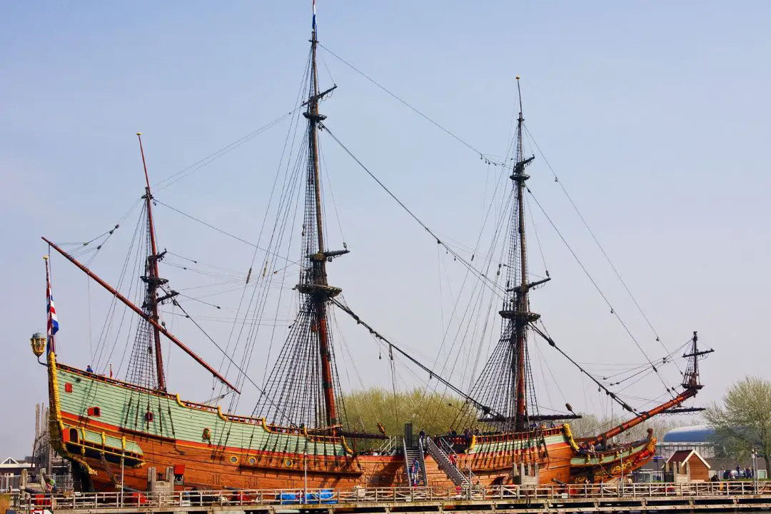 navire hollandais de la colonisation