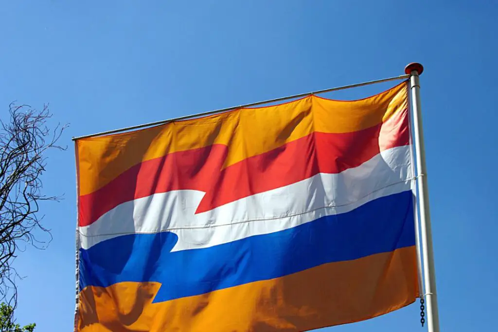 drapeau hollandais en orange