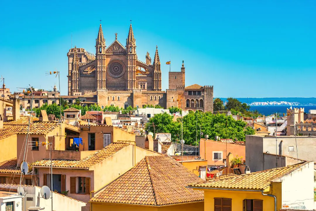 La vue sur la mer à Palma de Majorque