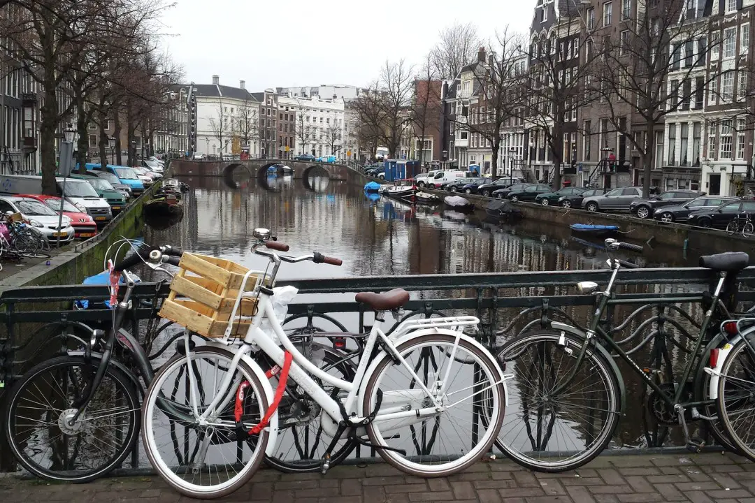 Les couleurs de l'Amsterdam en hiver
